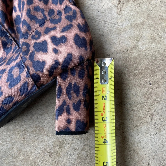 Revamped by Sirens thigh high leopard heel boots Sz 8 - Picture 10 of 12